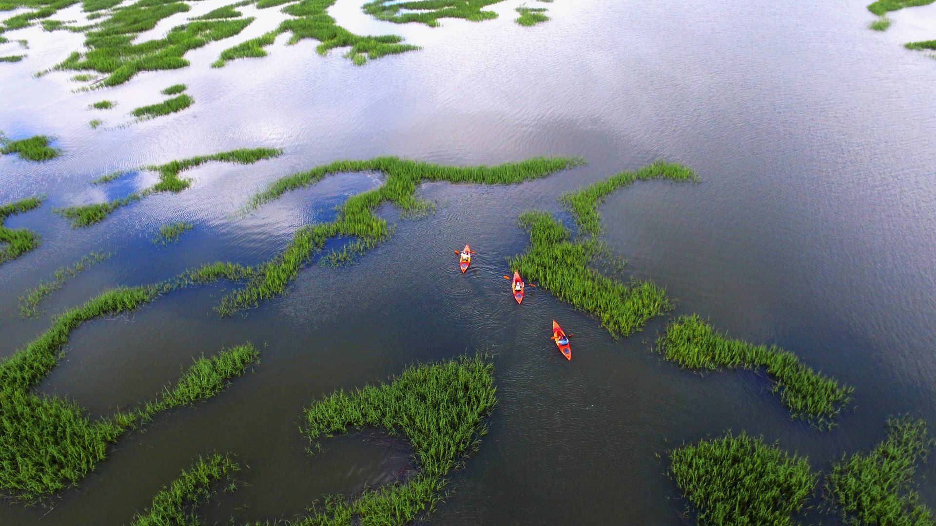 Ein Grossteil von Hilton Head Island besteht aus Marschland und lädt zu Bootstouren und Delfinbeobachtungen ein.