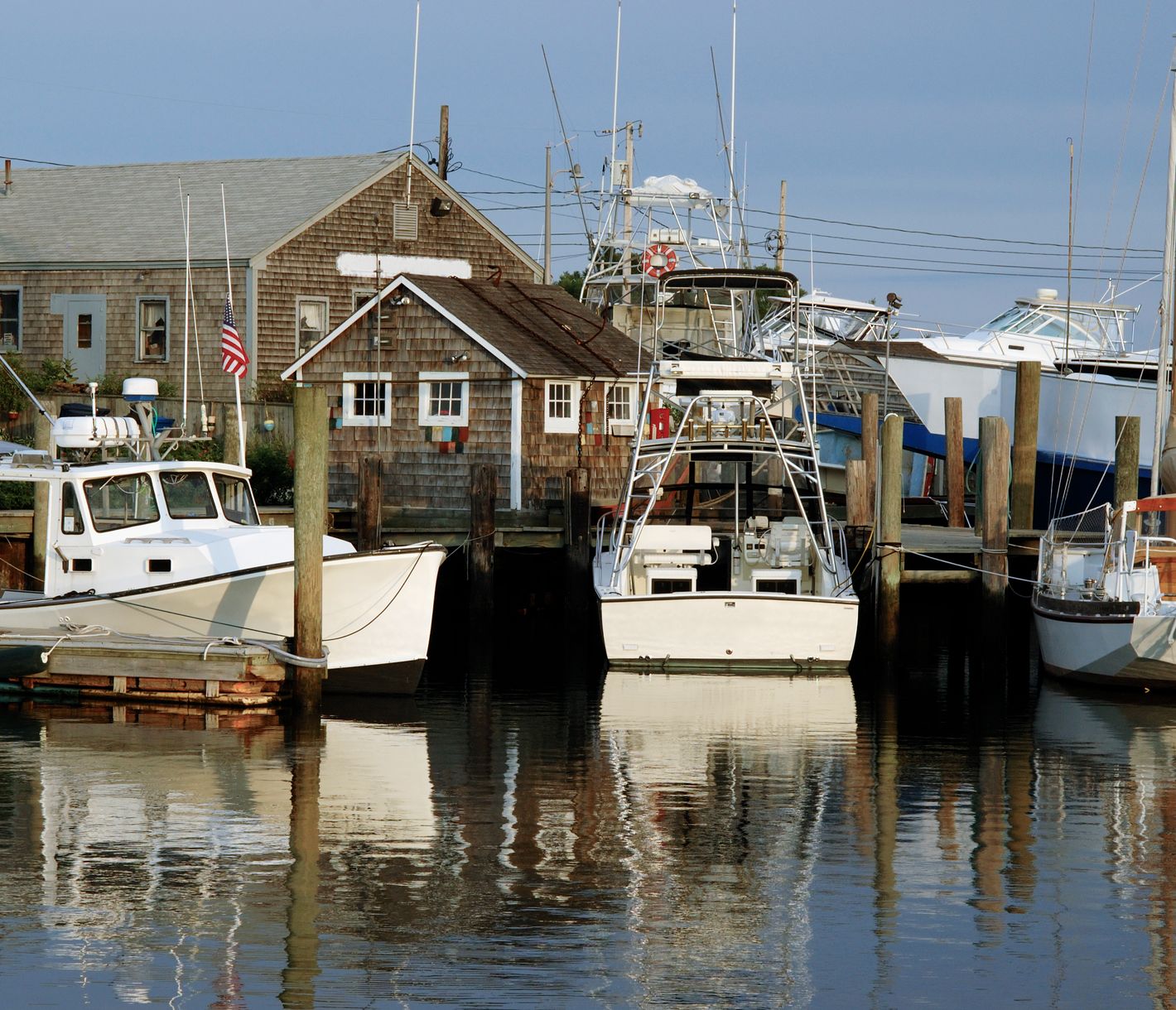 Kleiner Hafenort an der Küste von New Hampshire.