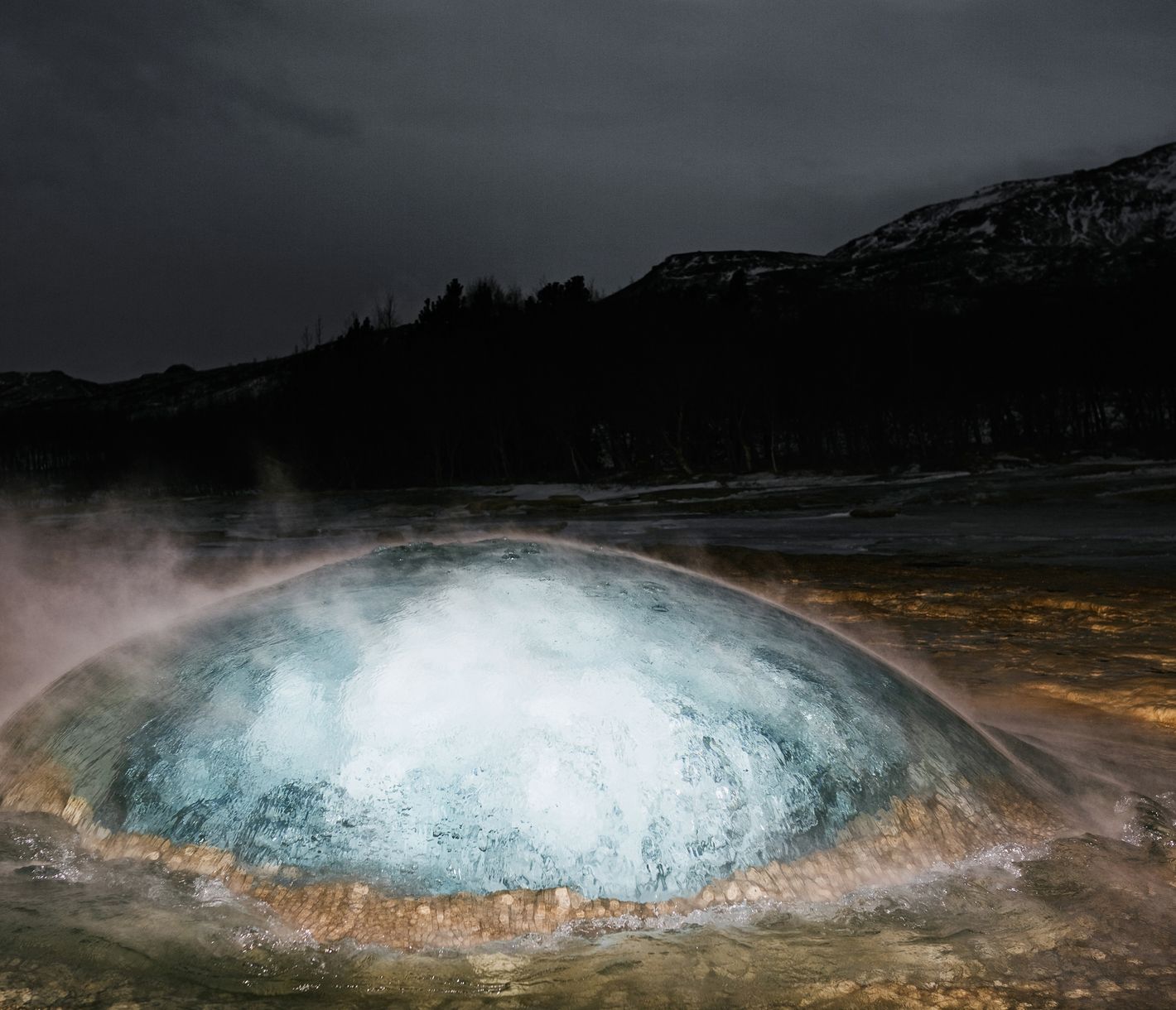 Den Golden Circle bei Schnee und Eis erleben