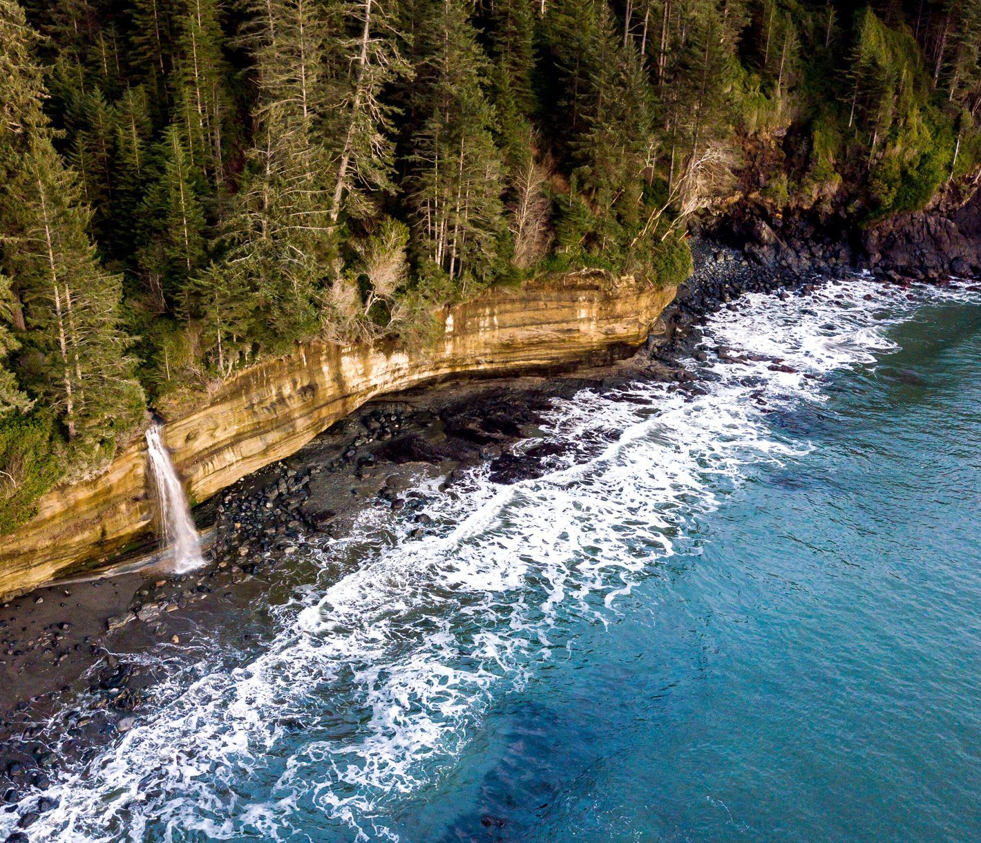 Mystic Beach beim Juan de Fuca Trail Head