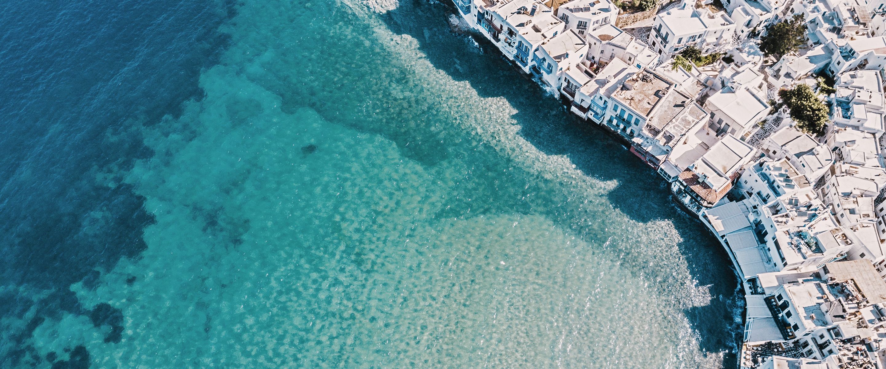 Ein Haus direkt am Meer – auf Mykonos ist dies Alltag.