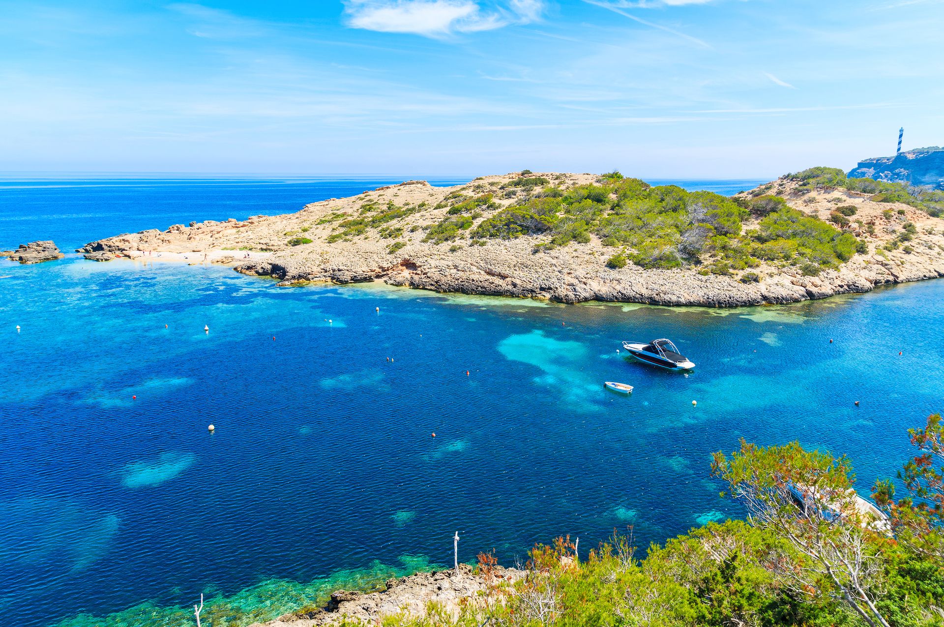 Vue sur la baie Cala Portinatx