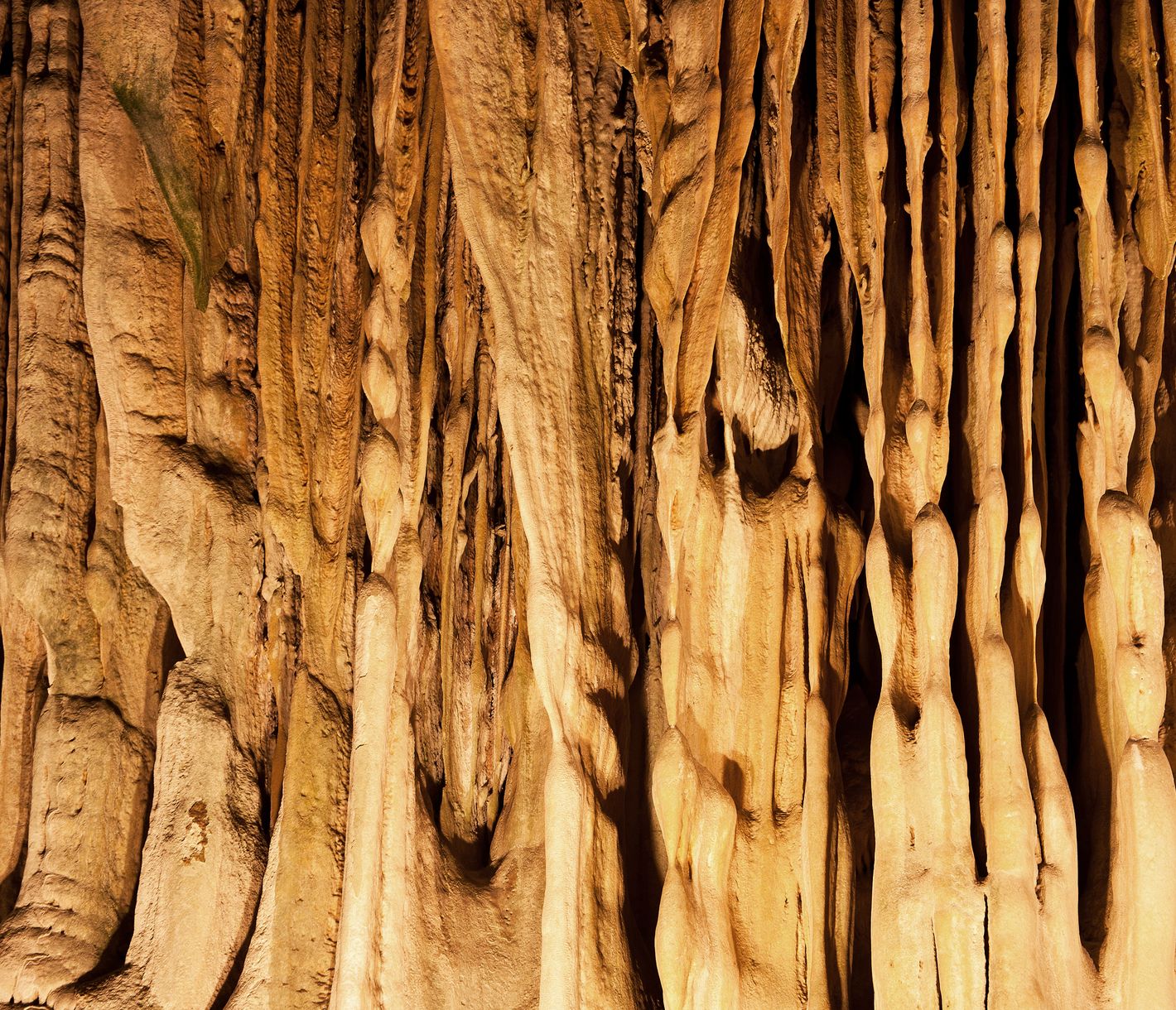 Nahaufnahme der Tropfsteinhöhlen bei Oudtshoorn