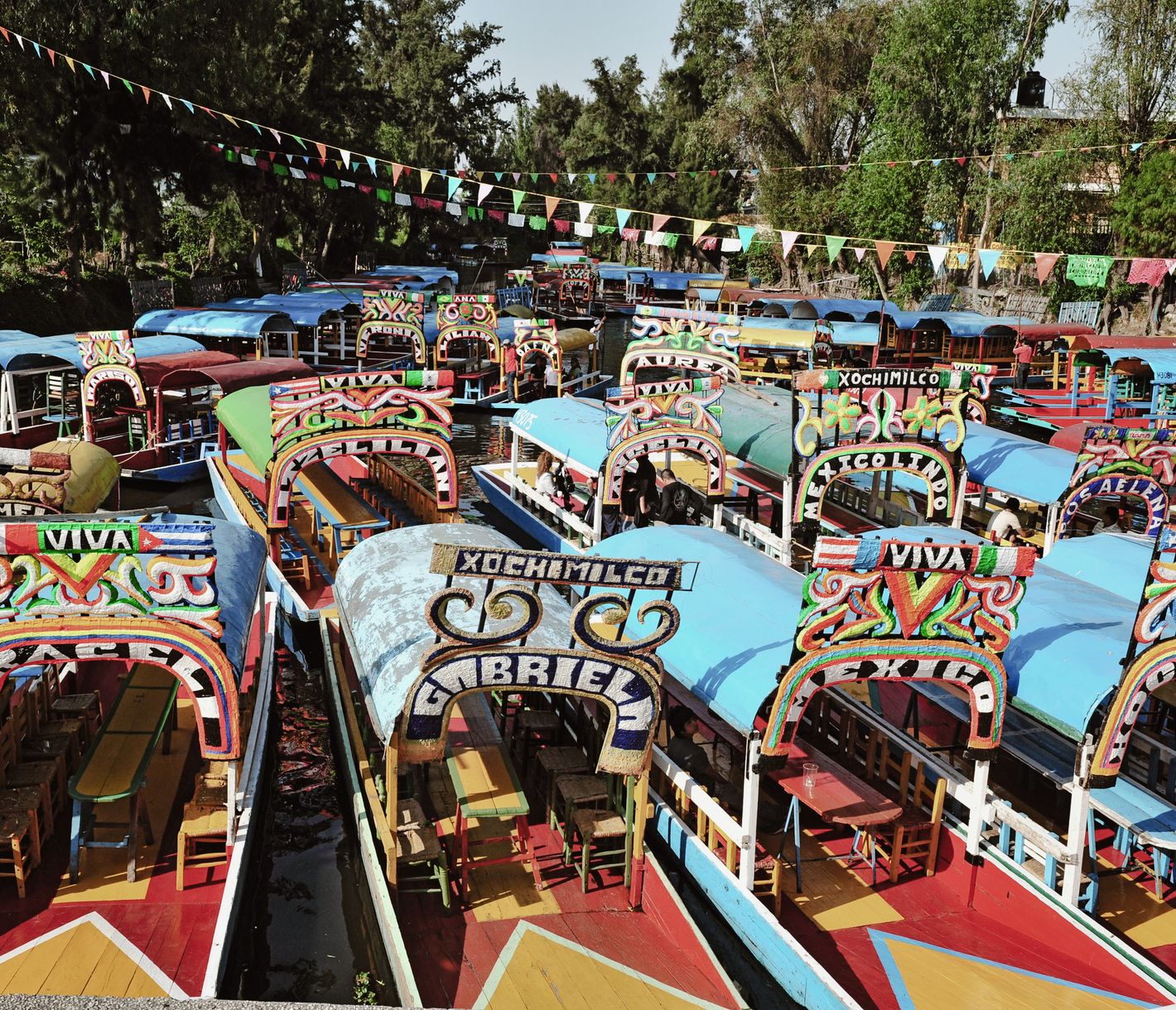 Die Schwimmenden Gärten von Xochimilco