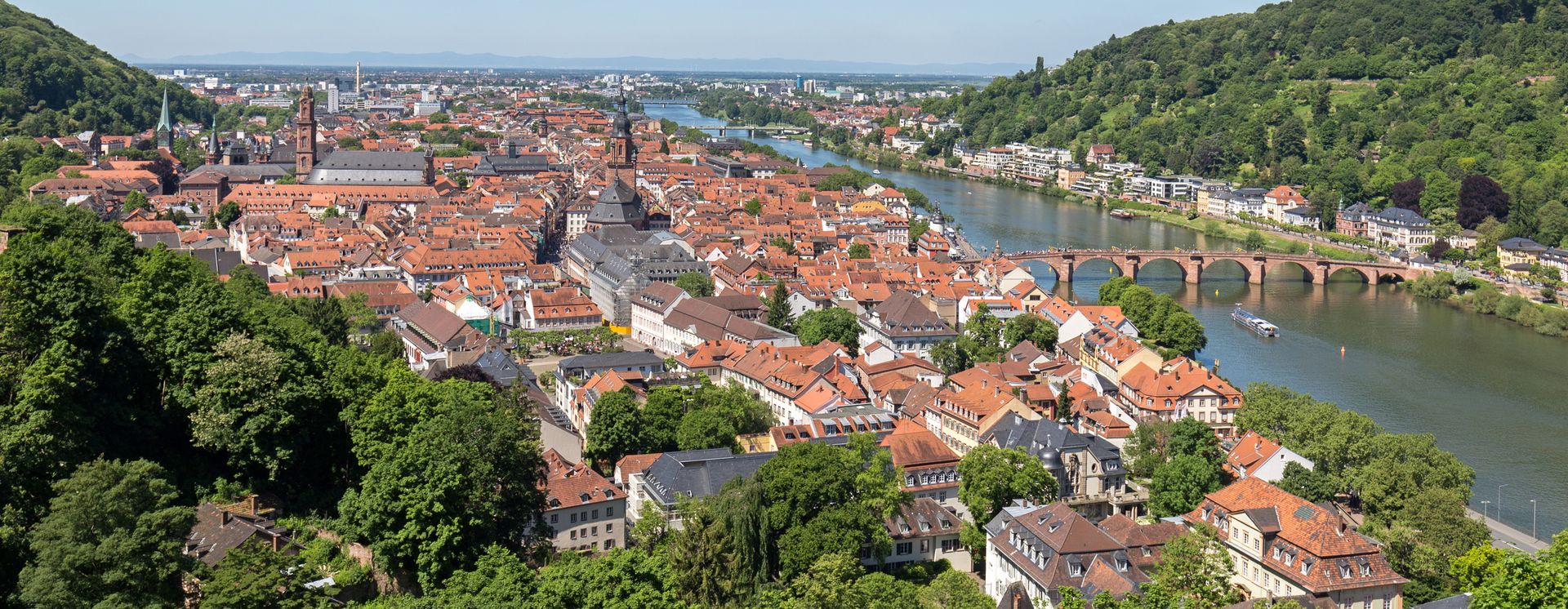 Vue de la ville et du Neckar
