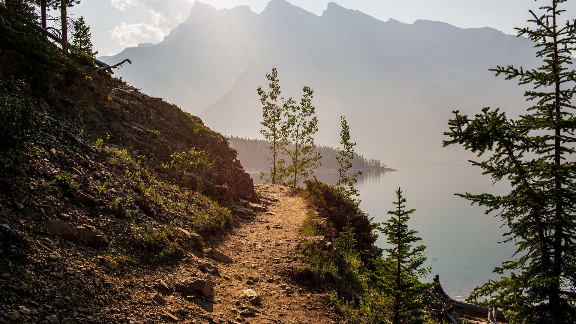 Lake Minnewanka proche de Banff.