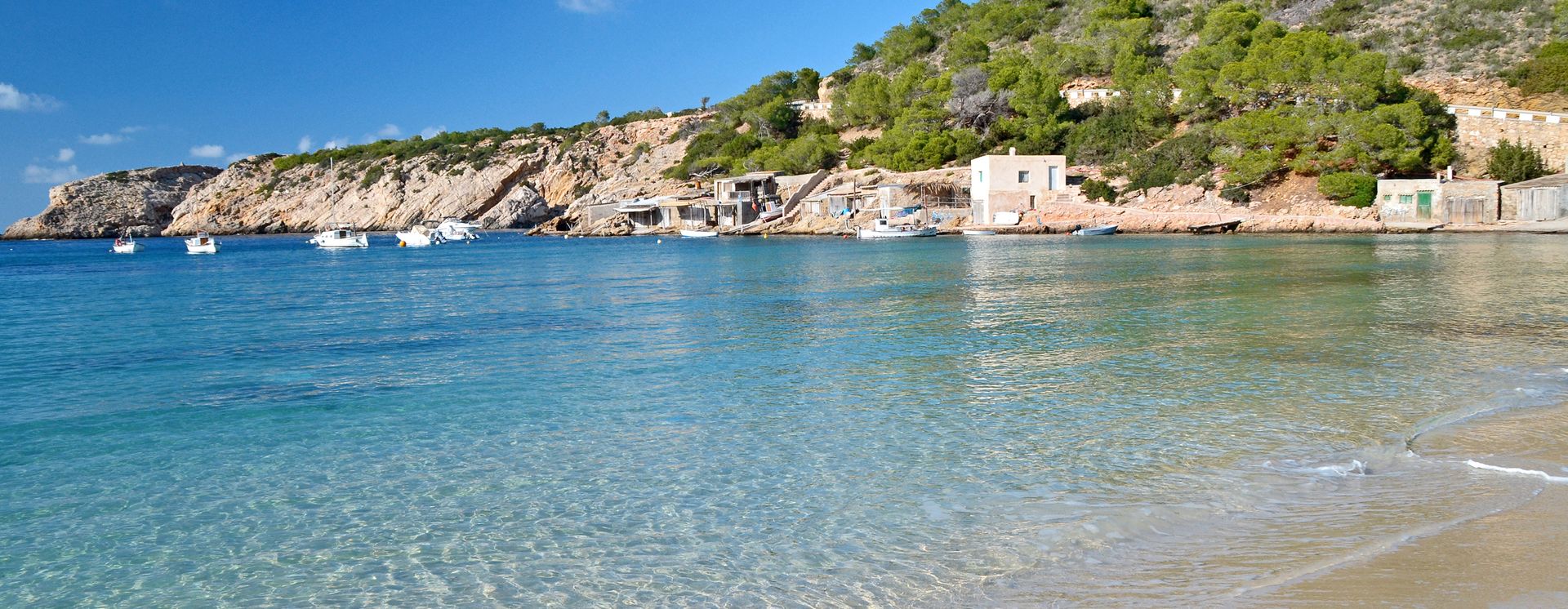 Blick auf die Bucht Cala Vadella