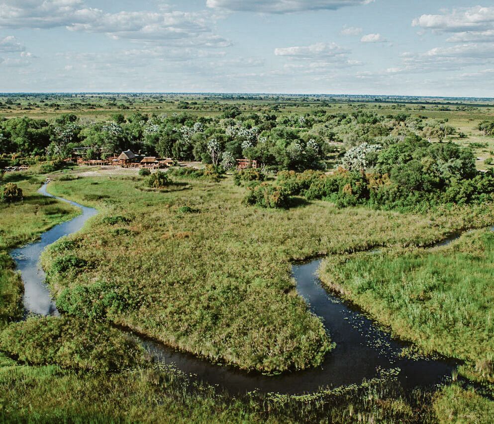 Anflug auf das Camp Okavango