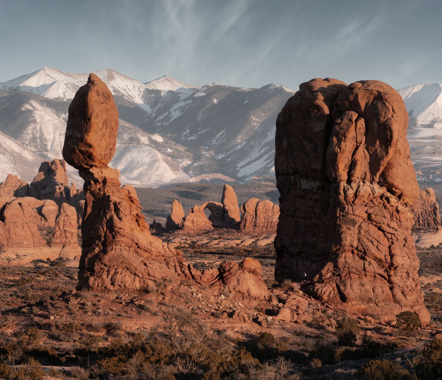 Der Balanced Rock im Arches National Park ist ein tolles Fotomotiv.
