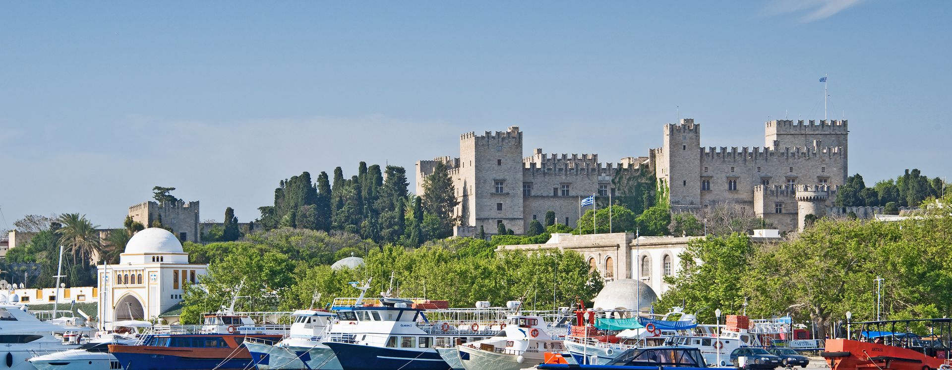 Boote im Hafen von Rhodos-Stadt
