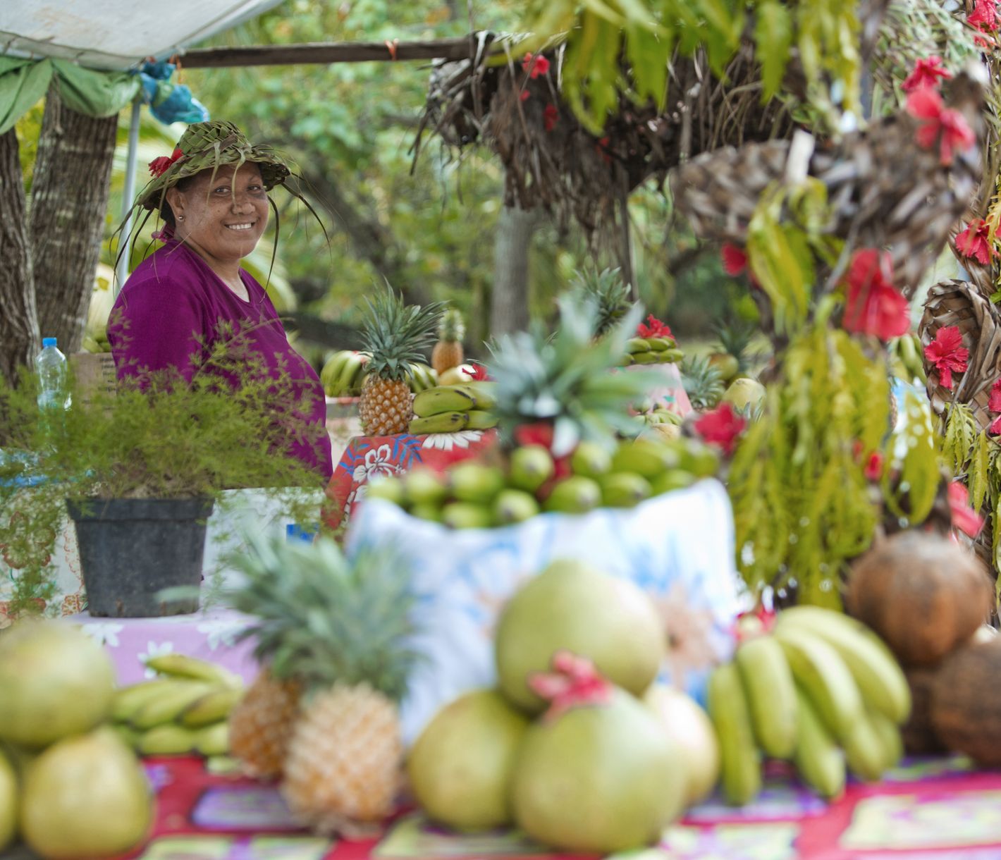 Der Garten von Französisch-Polynesien