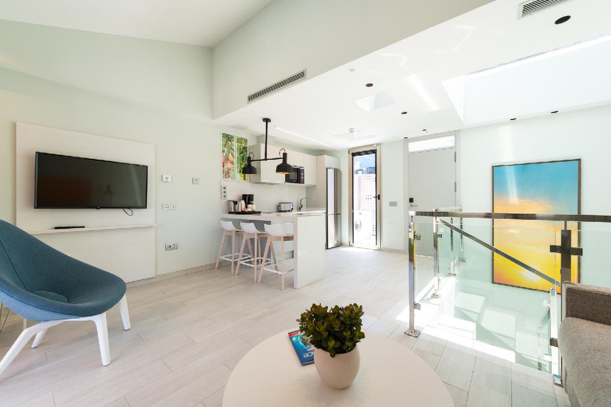 Duplex-Appartement mit 2 Schlafzimmern und privatem Whirlpool