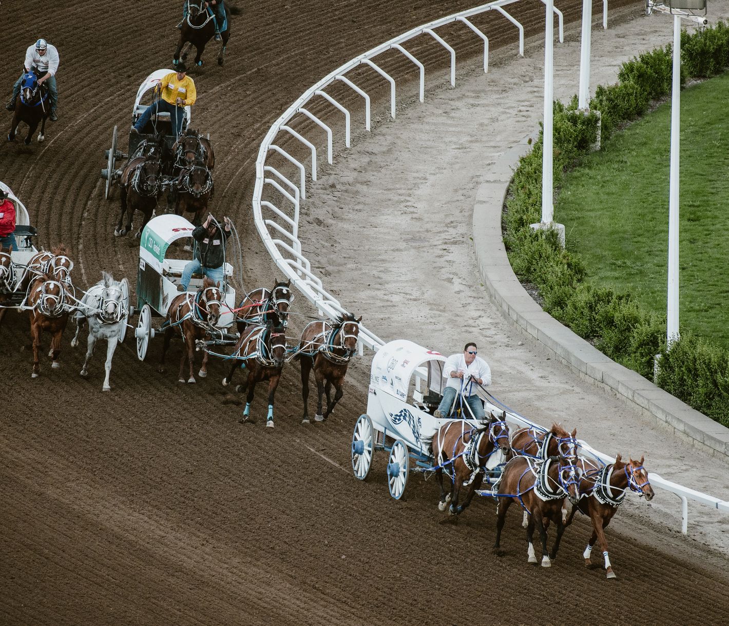 Die berühmten Chuckwagon-Rennen
