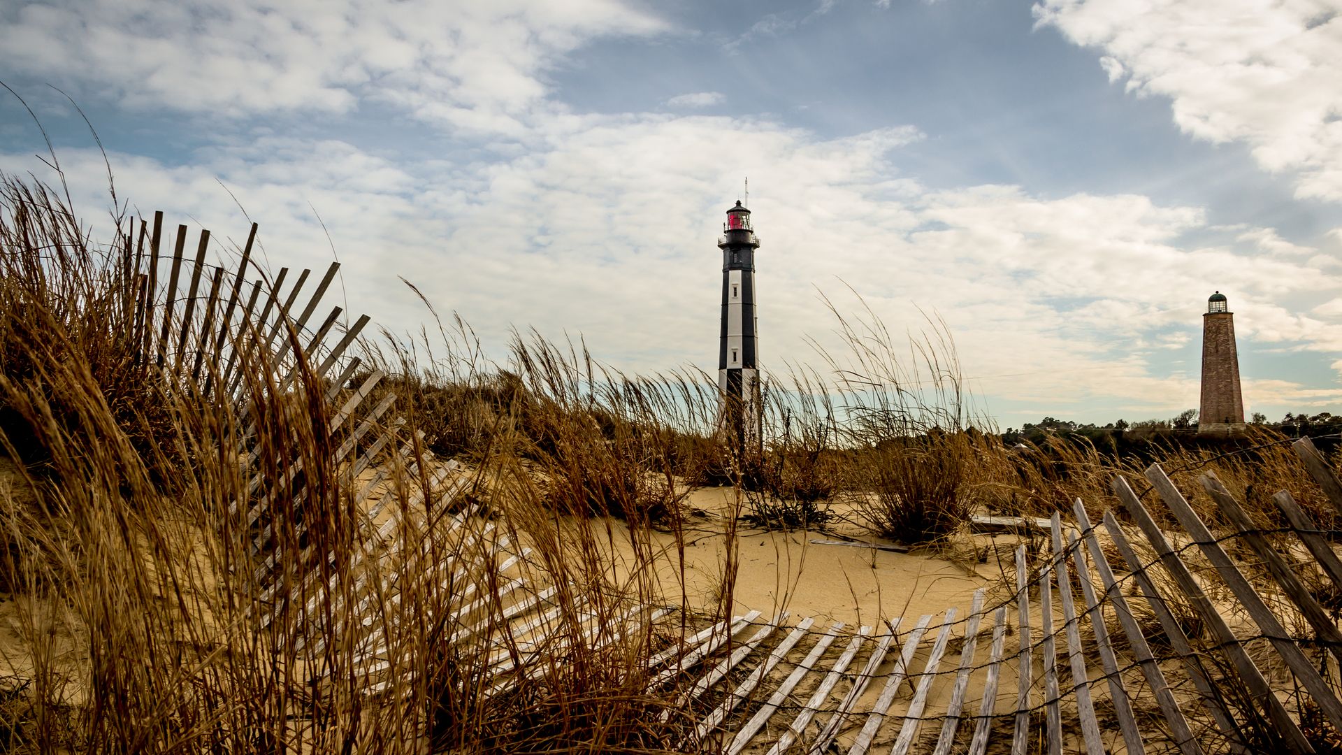 Les phares de Cape Henry près de Virginia Beach.