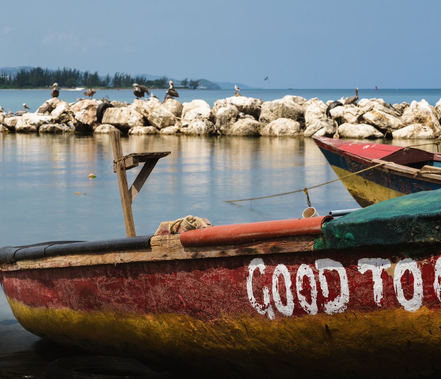 Fischerboot-Idylle in Montego Bay