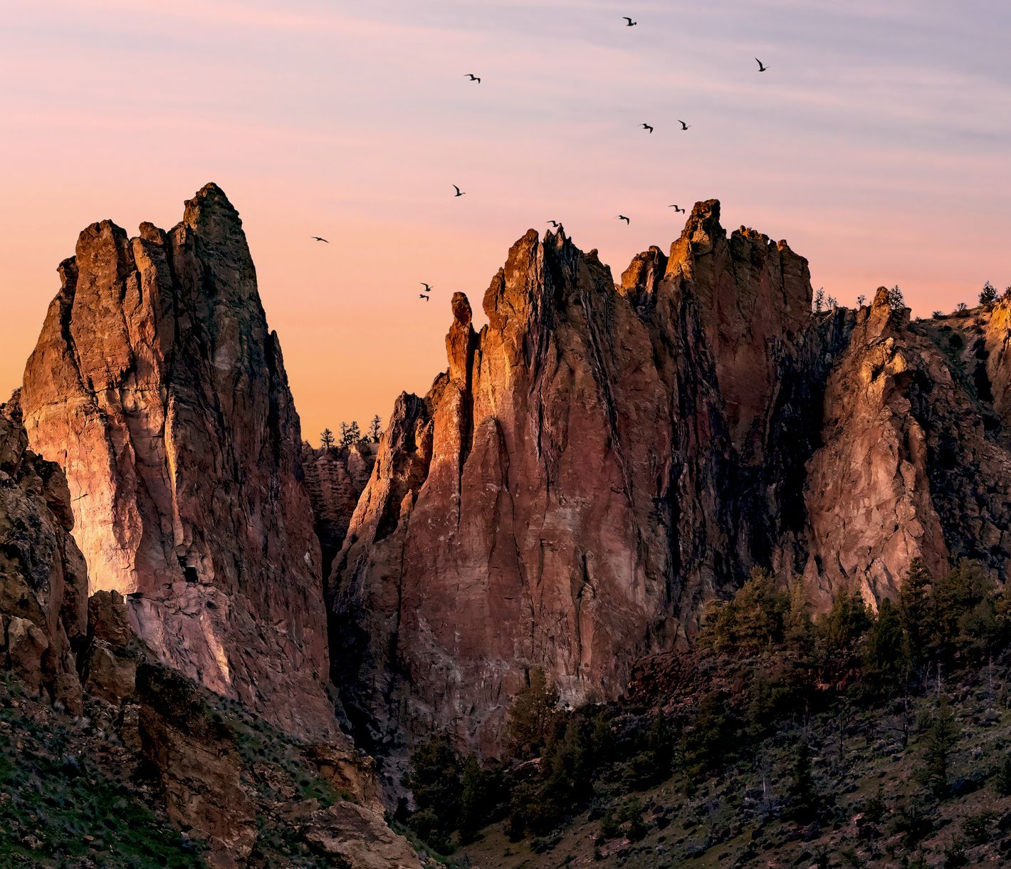 Der Smith Rock State Park gilt als Geburtsort des amerikanischen Sportkletterns.