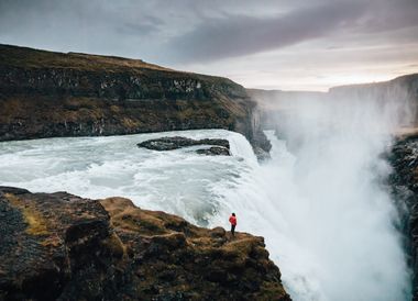  Gullfoss, la cascade dorée, spectaculaire et très appréciée des visiteurs.