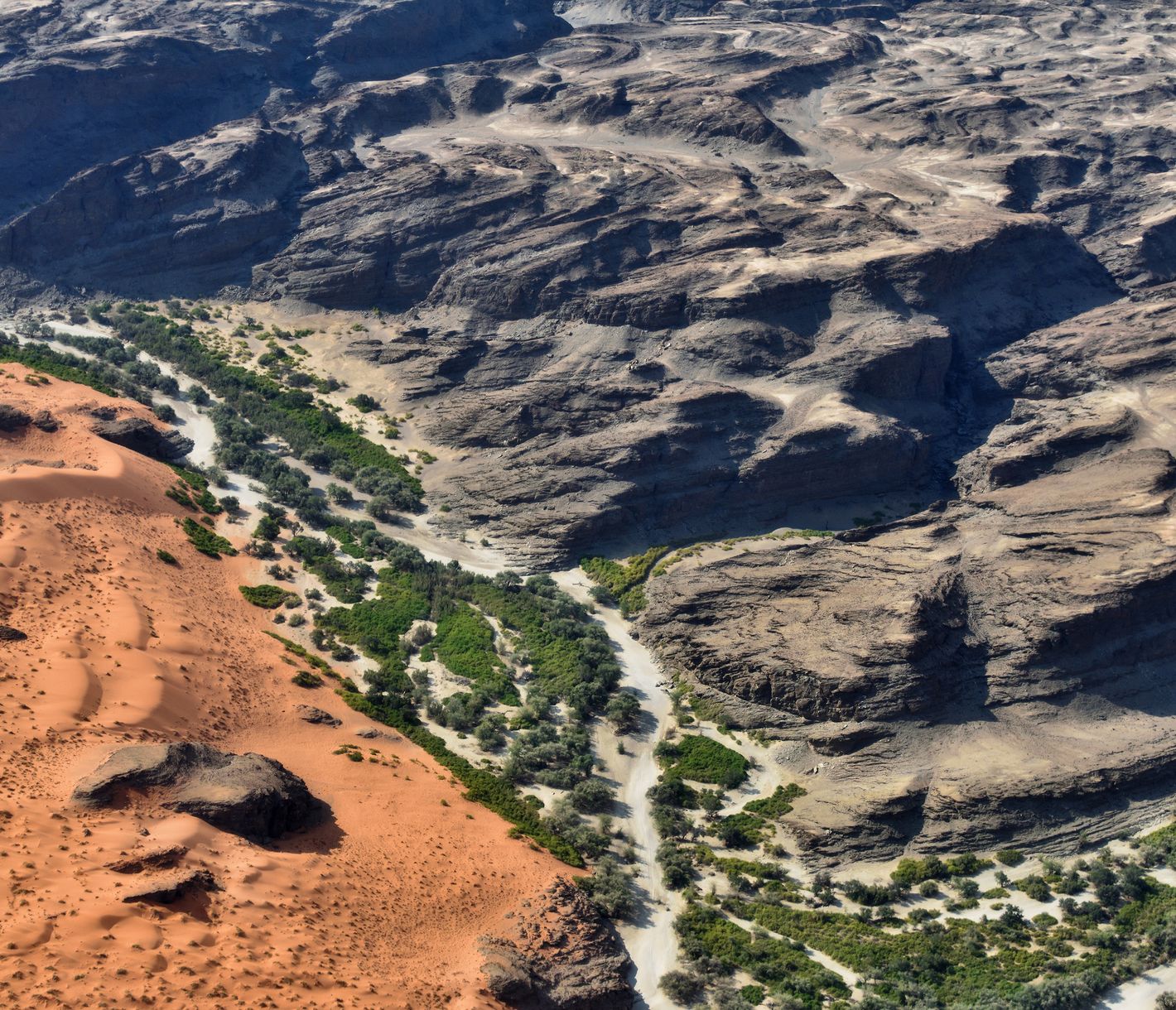 Le canyon Kuiseb, changement de décor sur la route entre le Namib et Swakopmund...