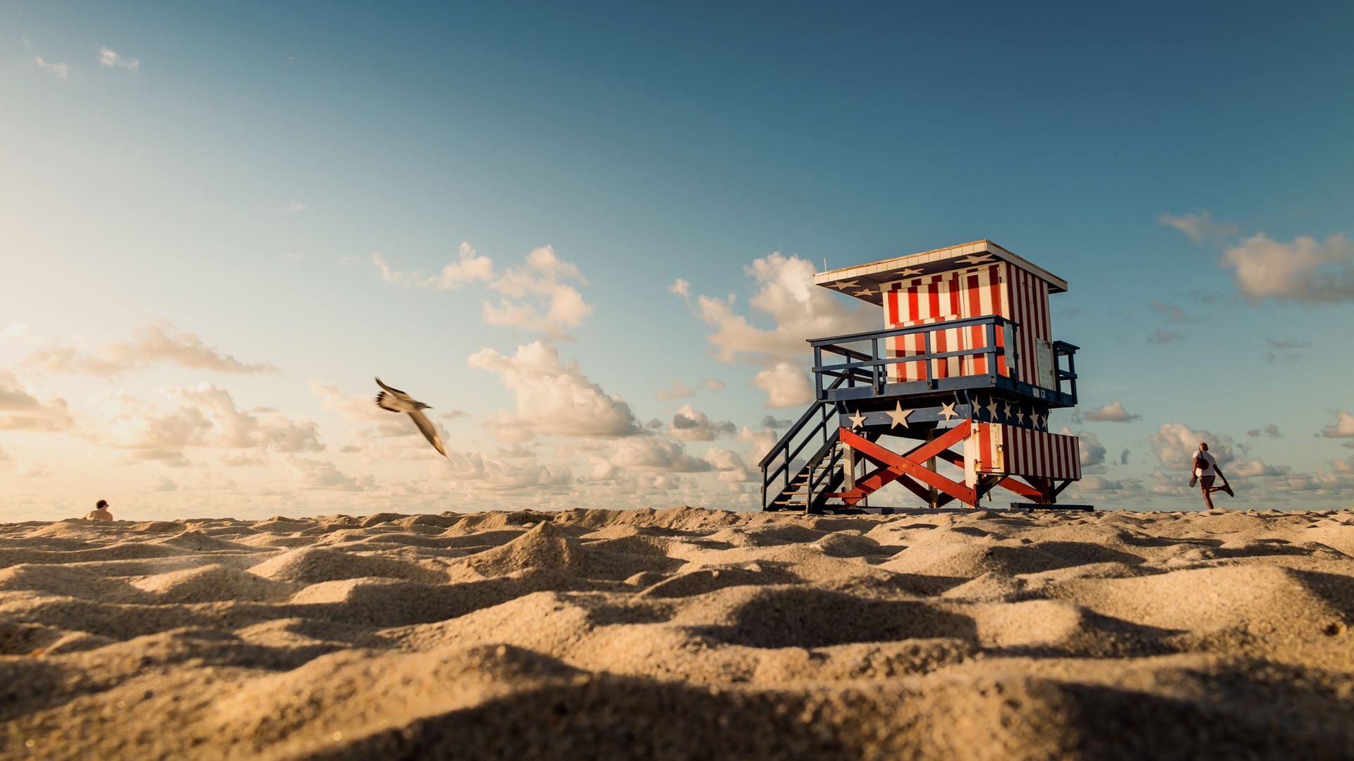 Les beautés de la plage de Miami South Beach