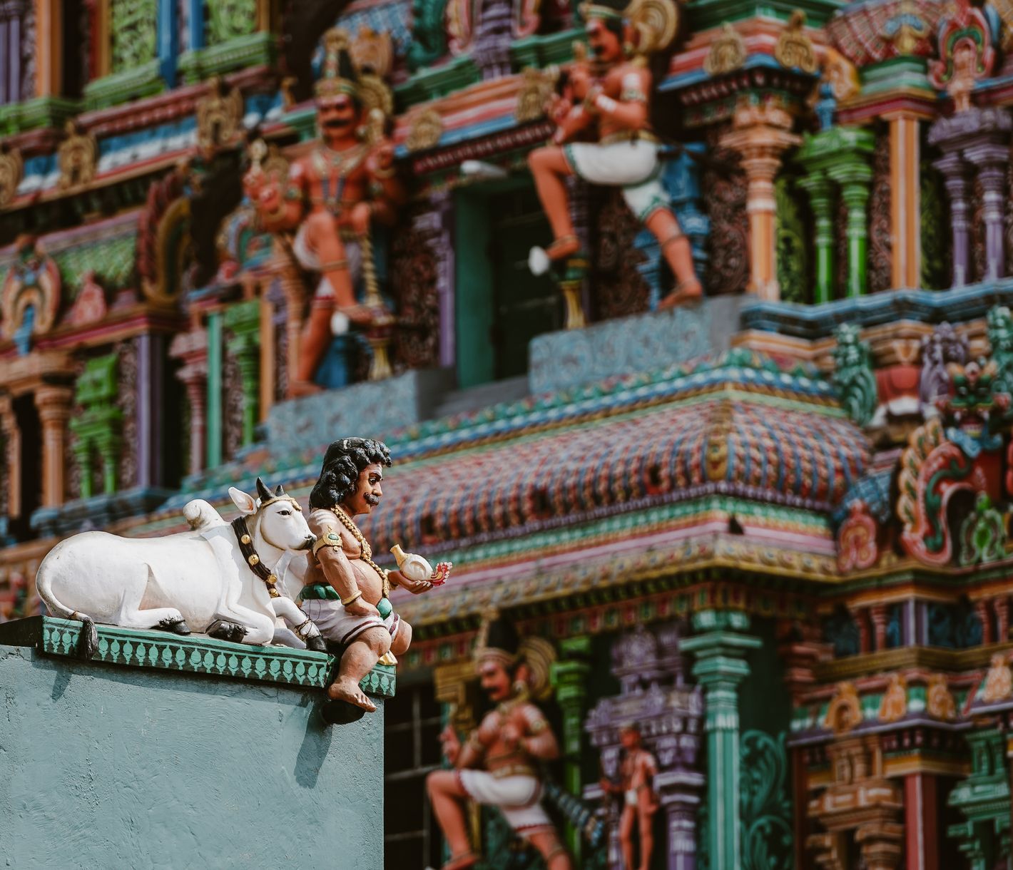 Der Nataraja-Tempel von Chidambaram im südindischen Staat Tamil Nadu