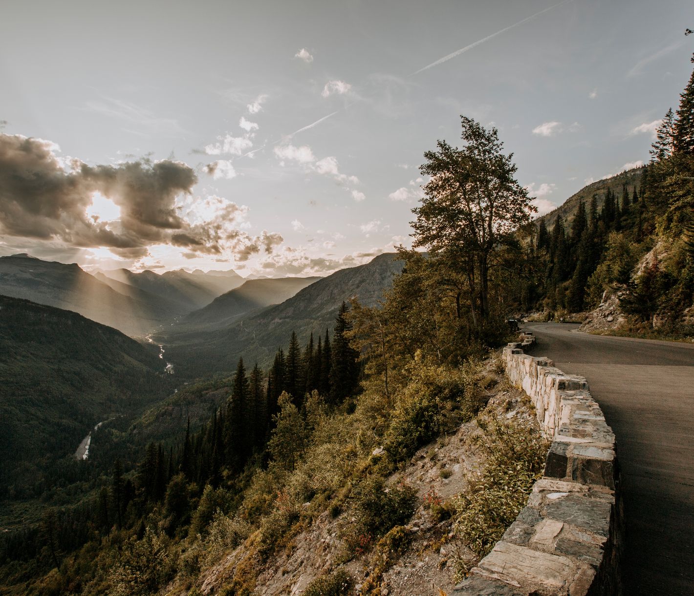 Die Panoramastrasse Going-to-the-Sun-Road