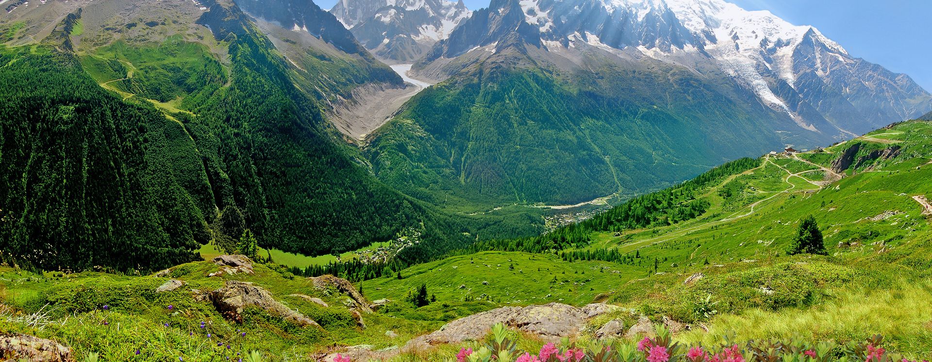 Bergpanorama der Savoyer Alpen