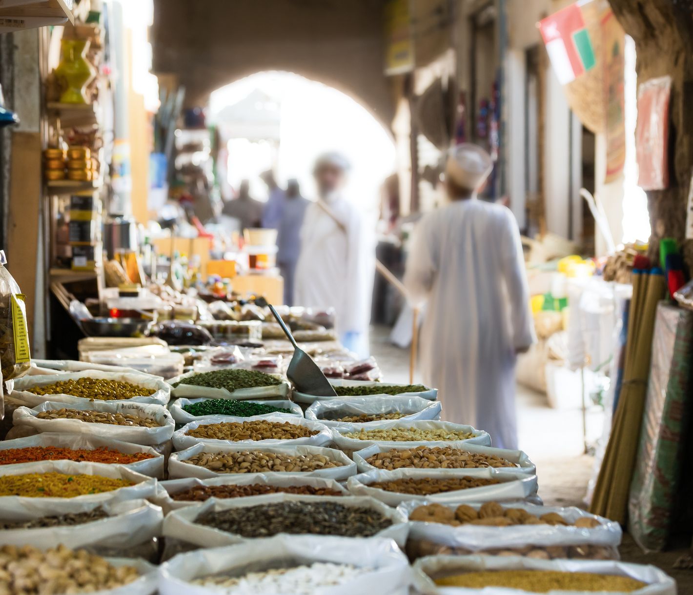 Ein bunter Souk in Maskat