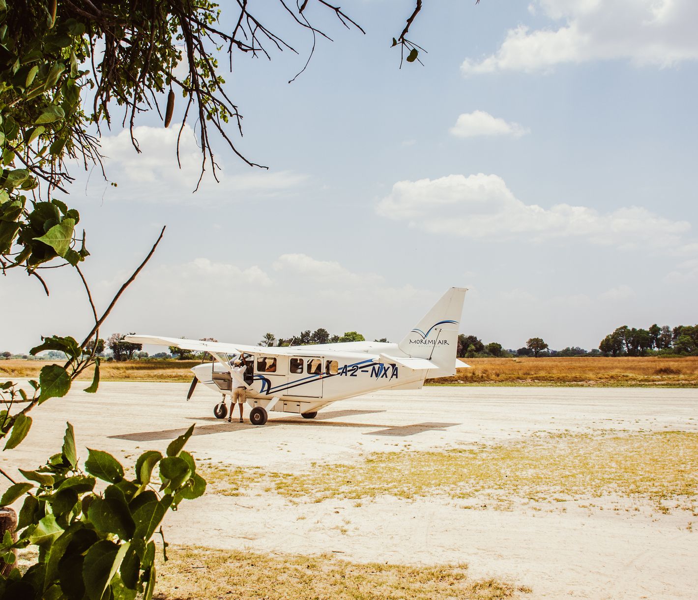 Aus der Luft im Kleinflugzeug die Landschaft entdecken