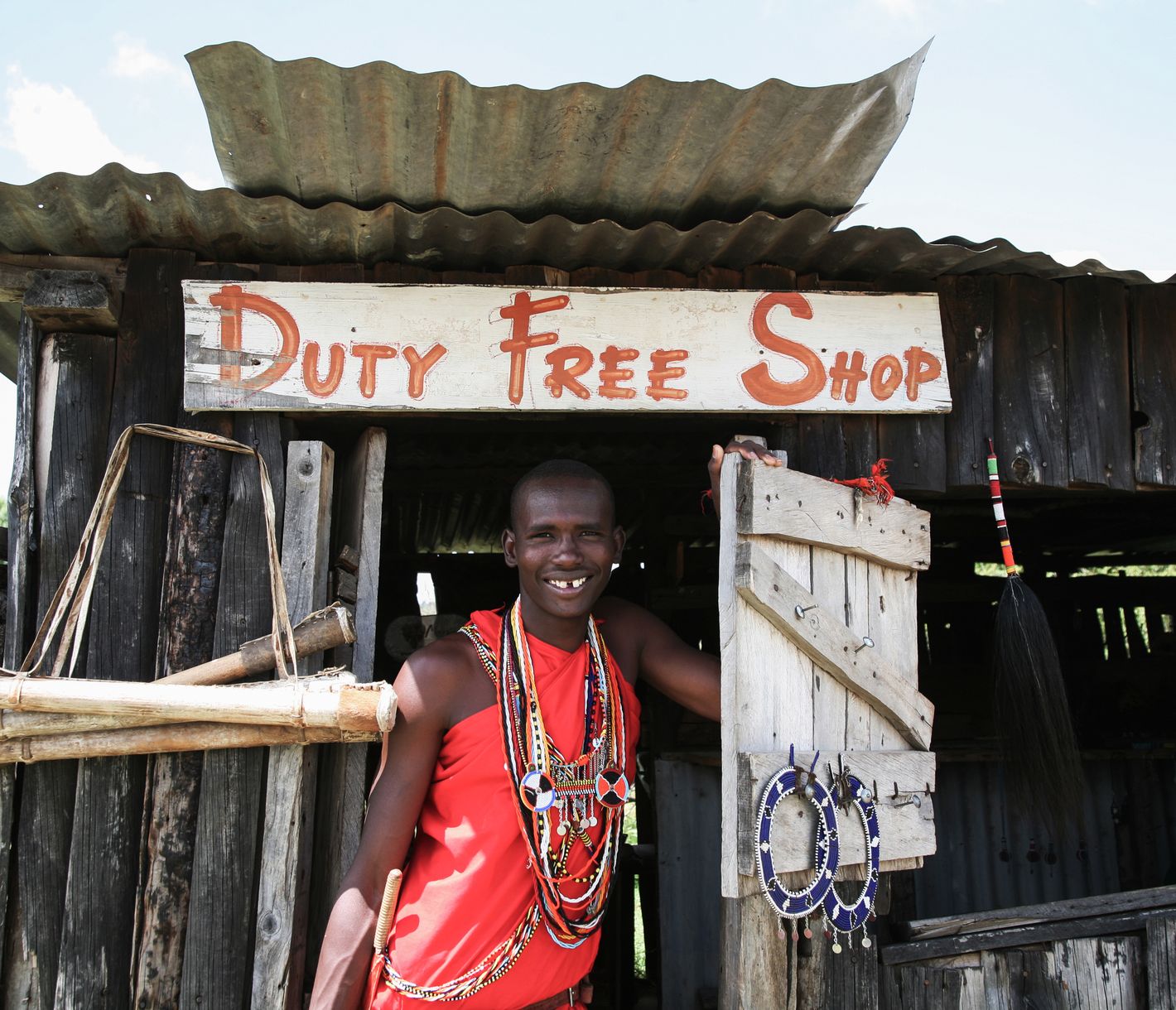 Flughafen-Shop in der Masai Mara