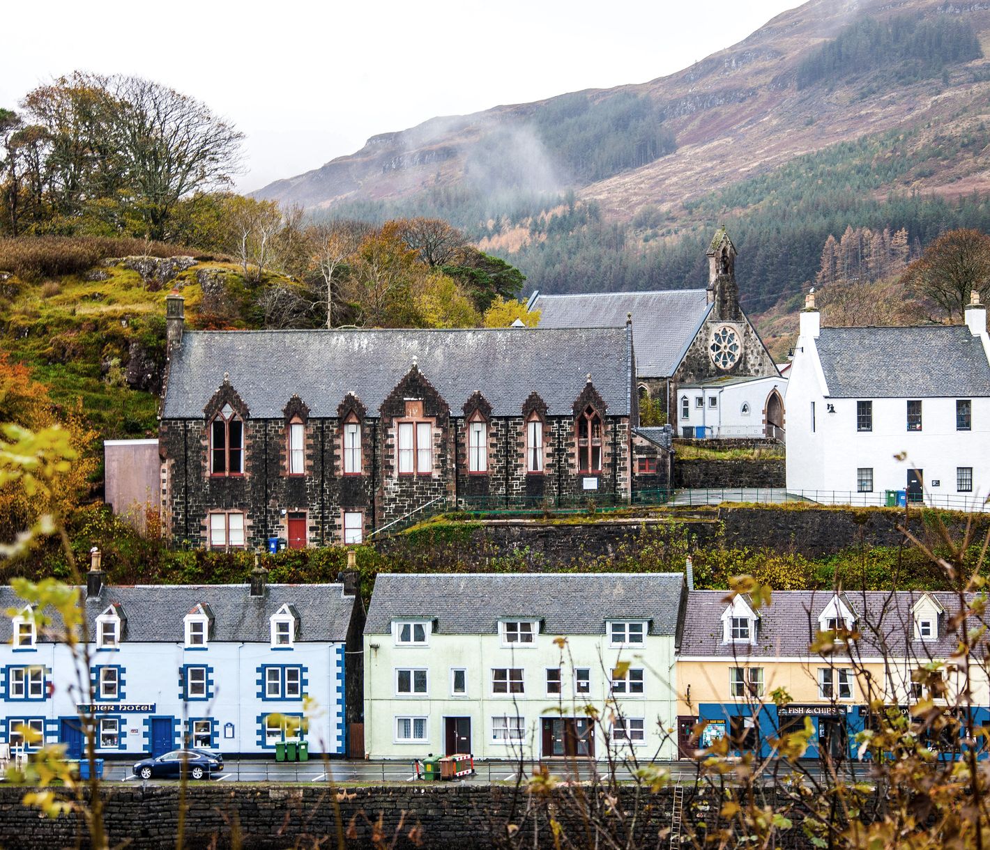 Bunte Flecken in der Landschaft