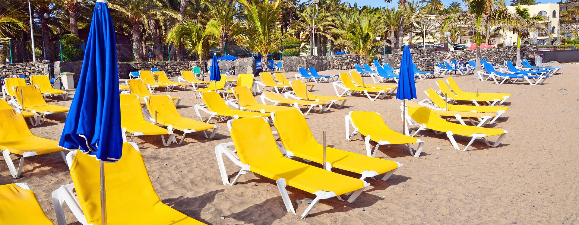 Schöner Sandstrand Playa de San Agustin