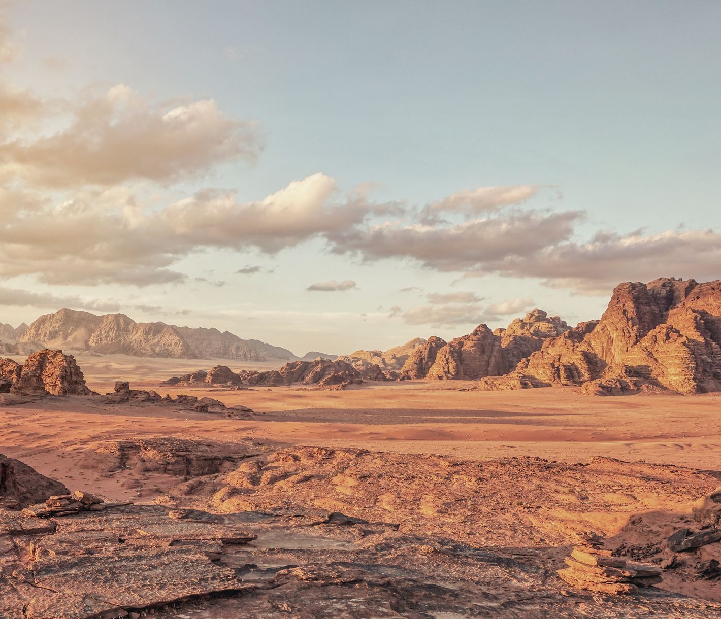 Paysage unique du Wadi Rum