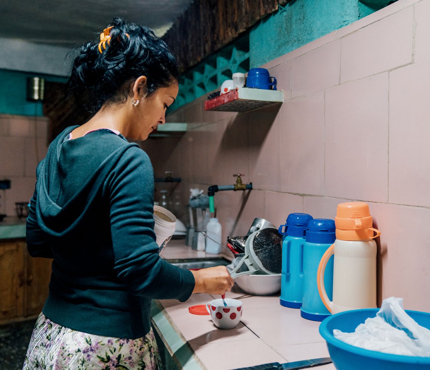 Zuhause bei einer Familie