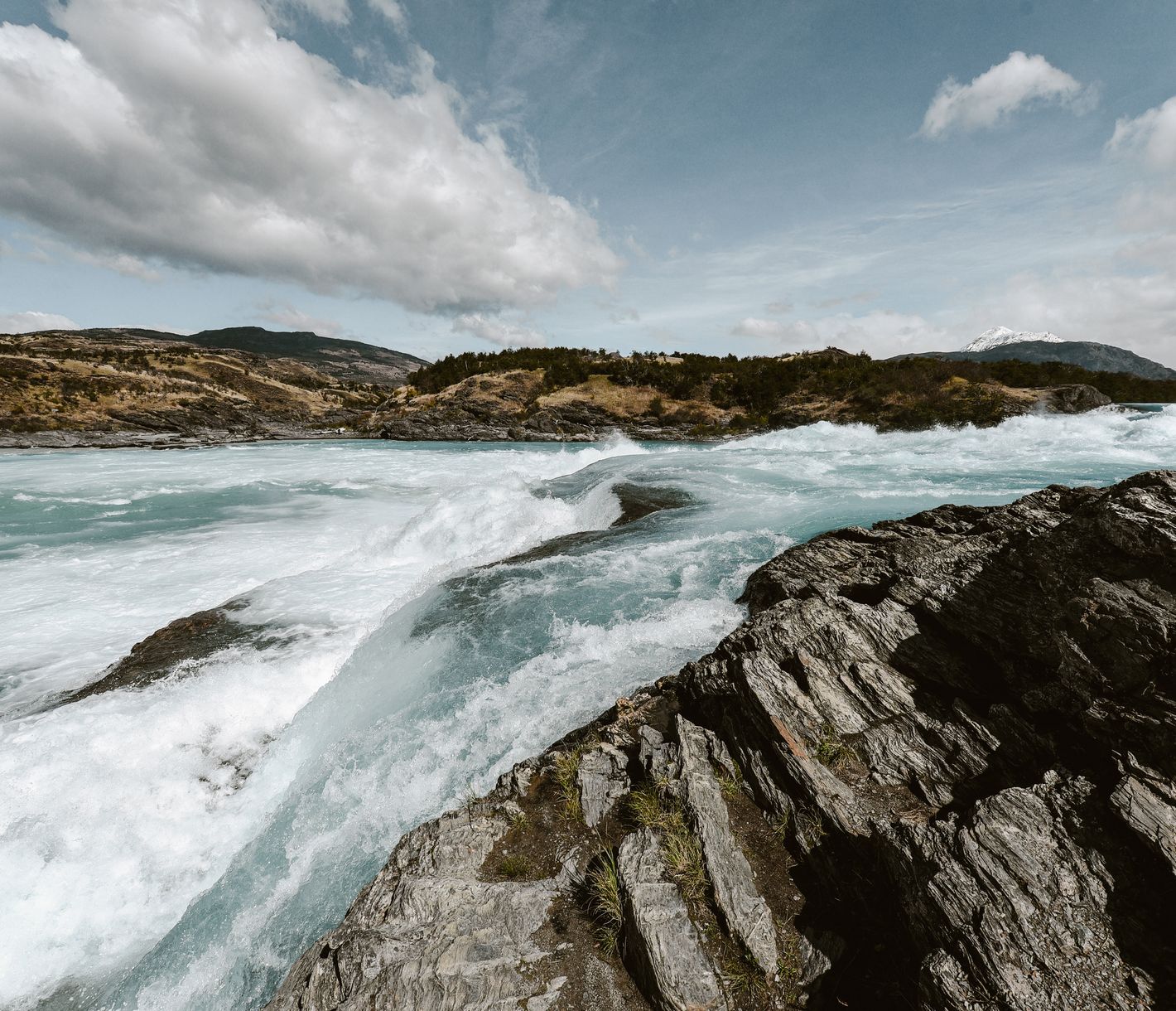 Stromschnellen des Río Baker zwischen Puerto Guadal und Cochrane