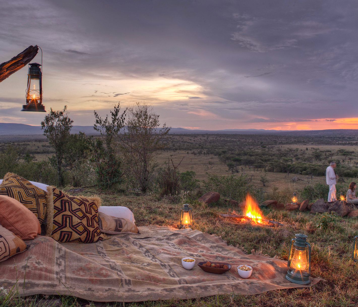 Sundowner beim Kicheche Valley Camp, Naboisho Conservancy