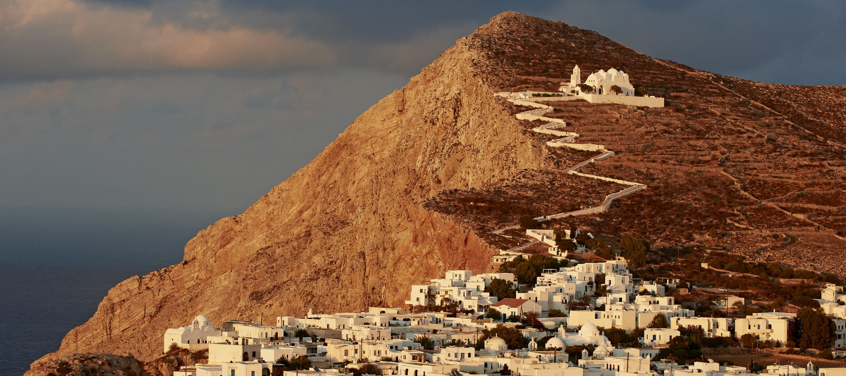 Die Kirche Panagia auf der Insel Folegandros