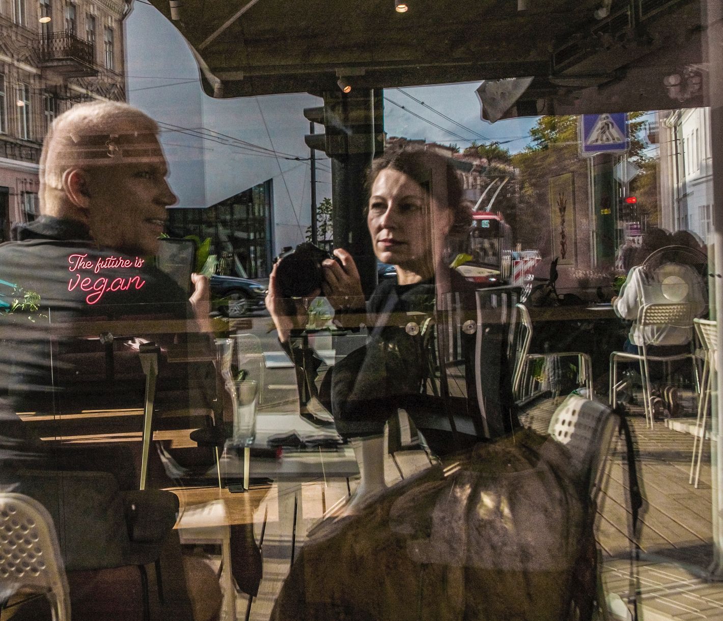 Im Sommer findet das Leben in Vilnius oft draussen statt.