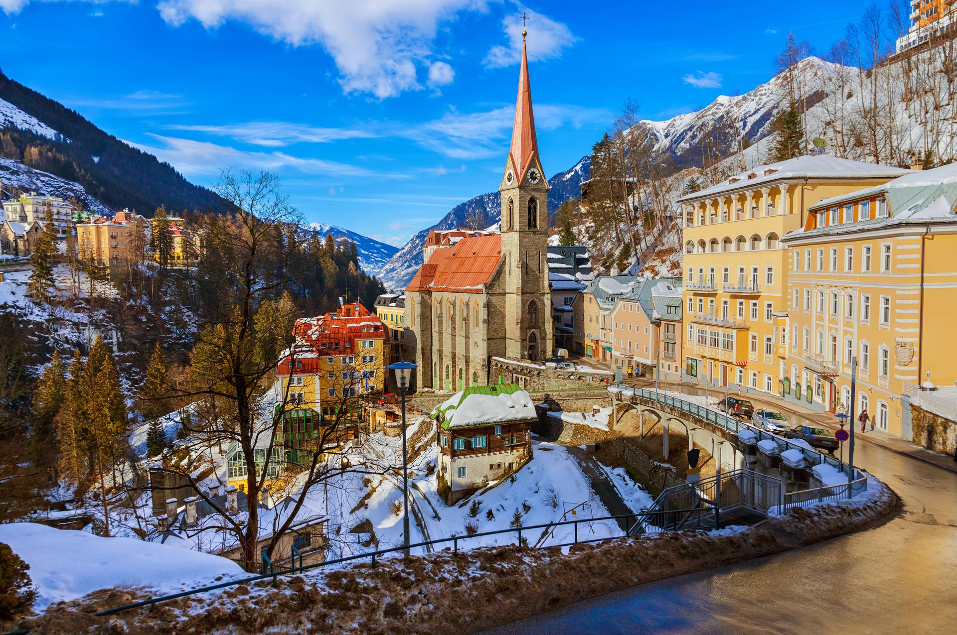 Das Dorf Bad Gastein