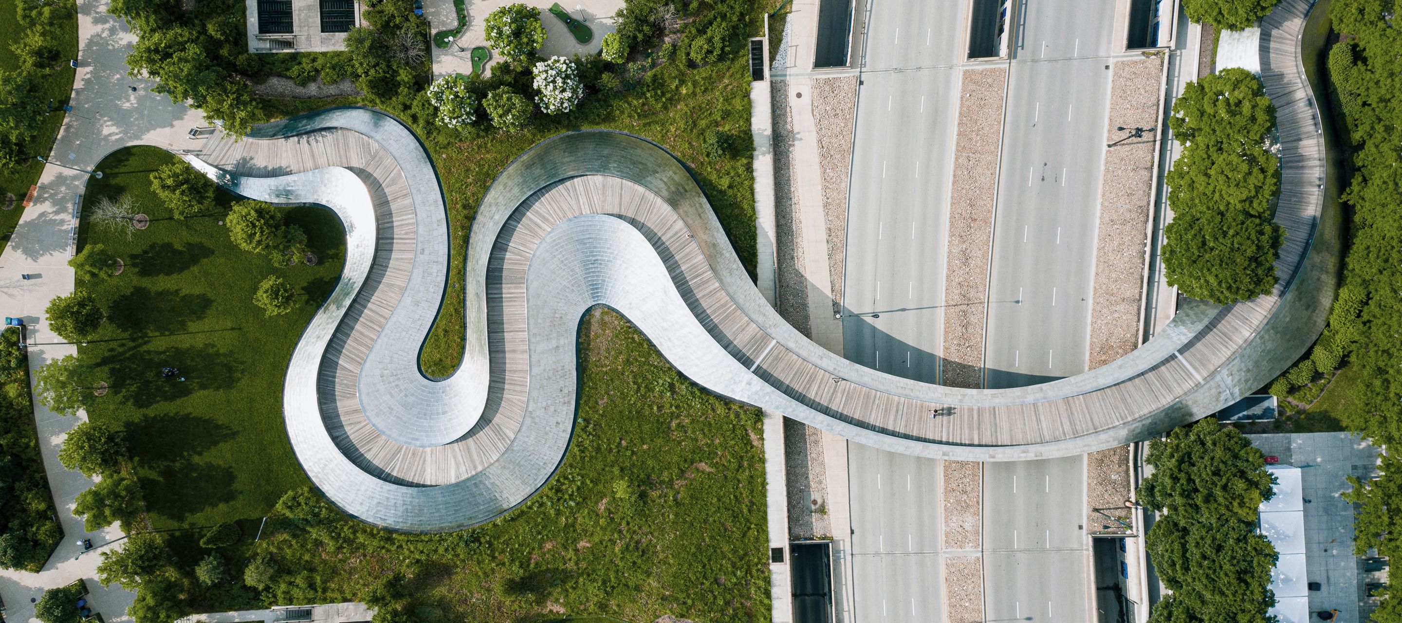 Erholungsgebiet Maggie Daley Park und Umgebung