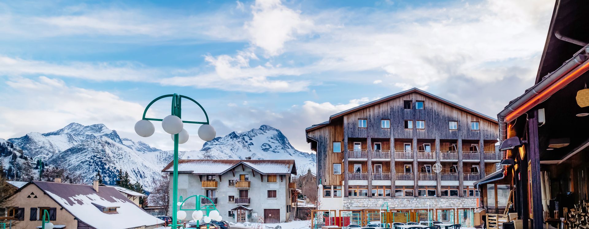 Herziges Bergdorf im Resort Les Deux Alpes