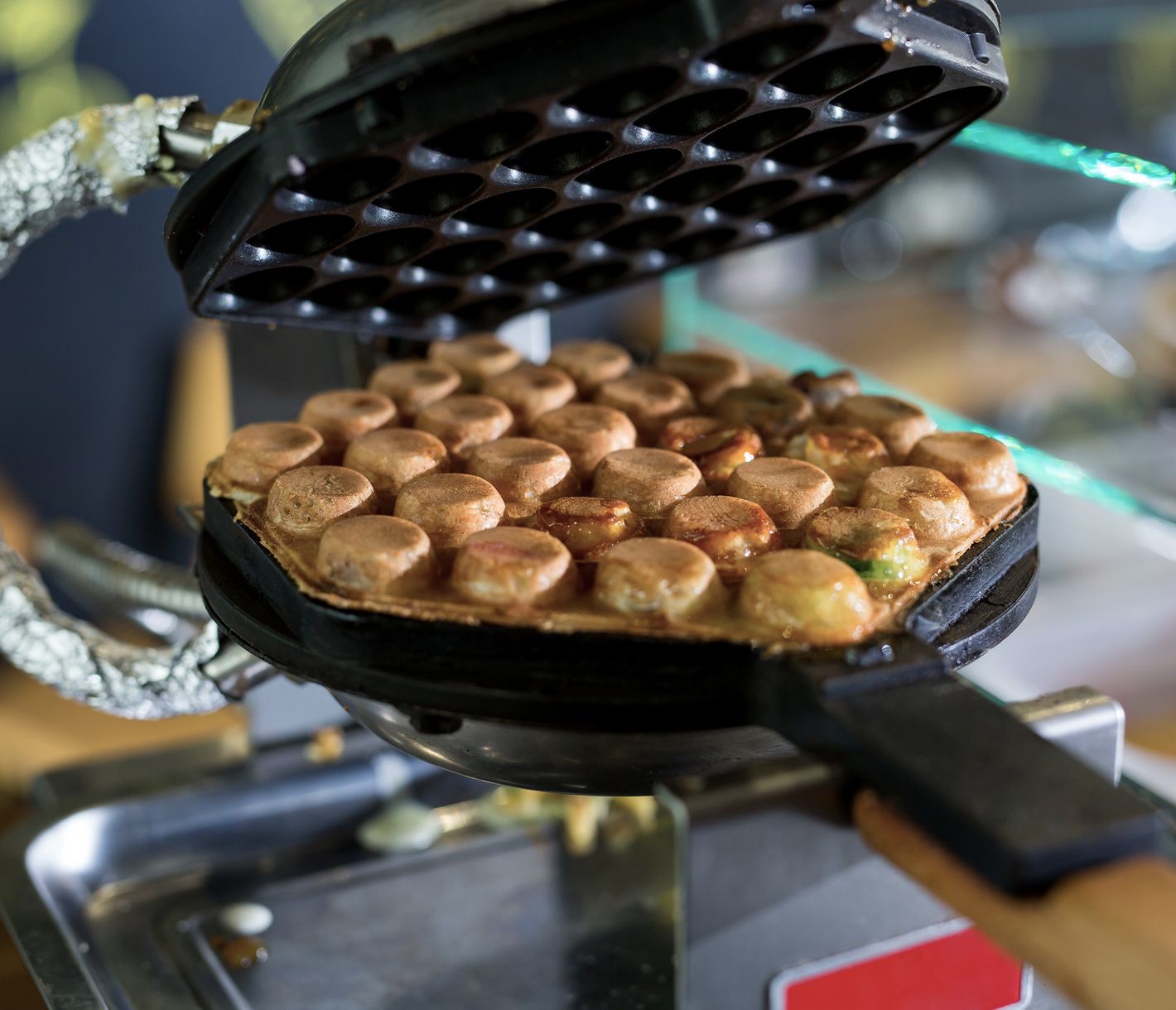 Foodtour durch den Containerpark in Las Vegas, wo man unter anderem Bubble Waffles probieren kann.