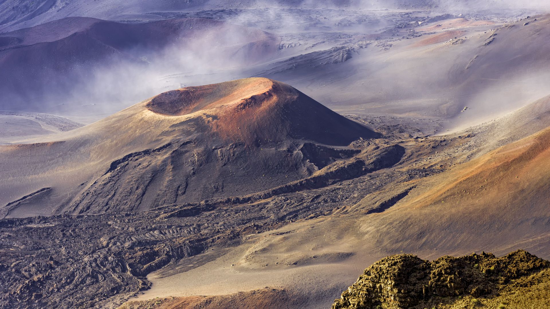 Le volcan Haleakala endormi occupe une grande partie de la surface de Maui.