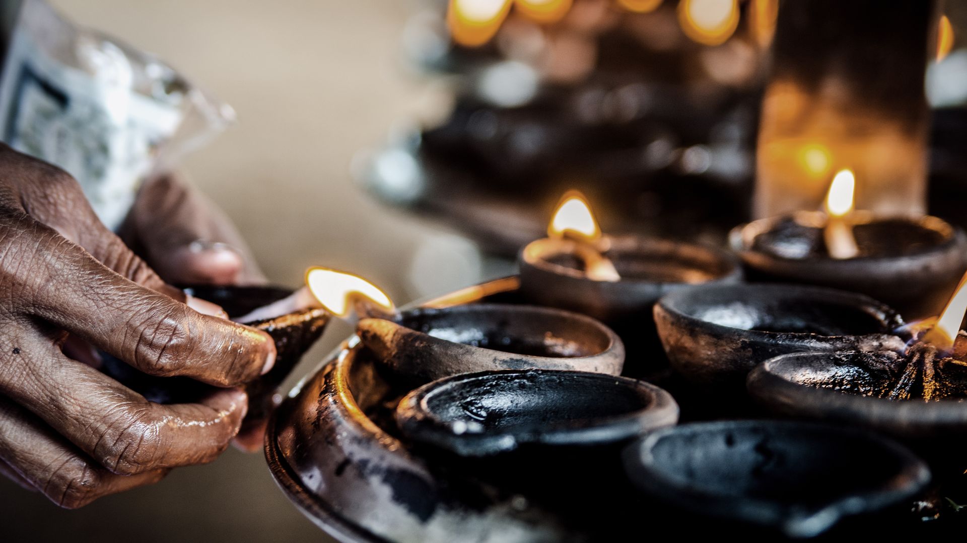 Kandy ist eine pittoreske Stadt in Sri Lanka's Hochland