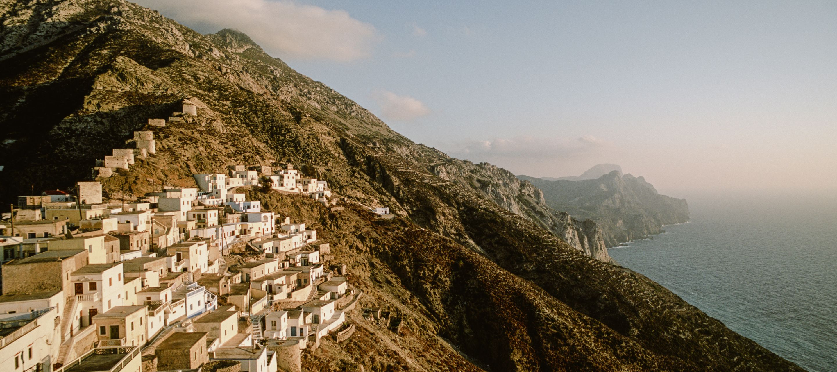 Olympos ist die traditionellste und abgelegenste Siedlung auf der Insel Karpathos.