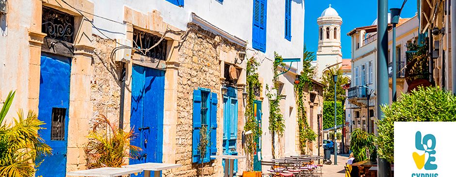 Traditionelle Strasse in Limassol