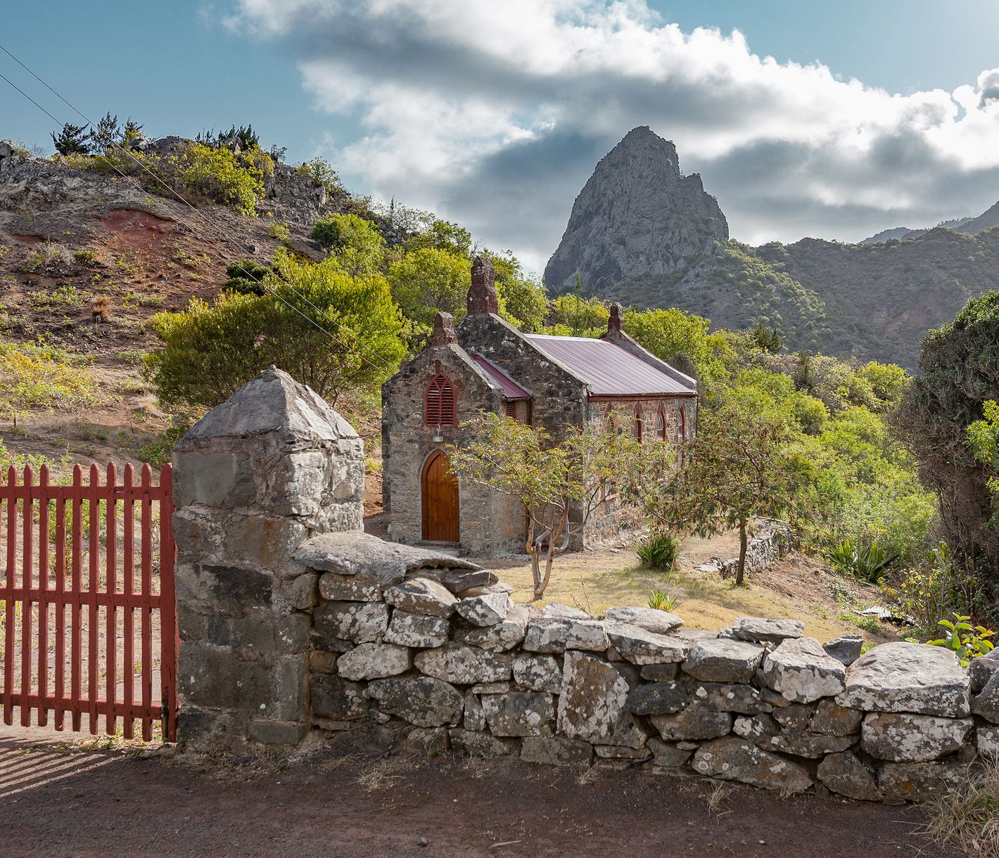 Kleine Baptisten-Kirche im Sandy-Bay-Distrikt