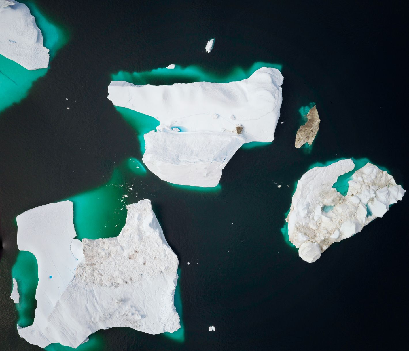 La partie visible des icebergs représente seulement 10 à 15% de leur volume total