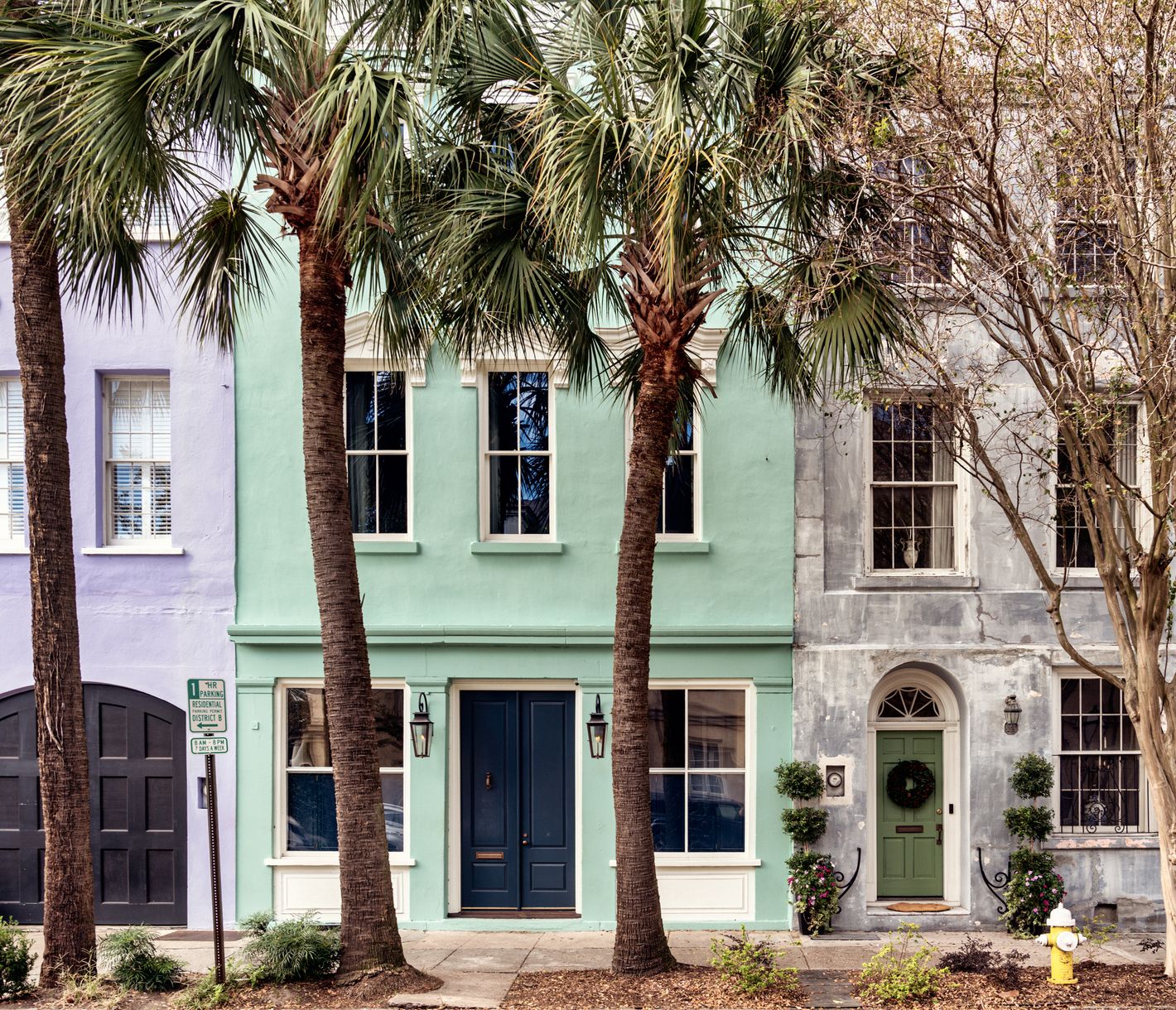 Die Farben des Charleston Historic Districts