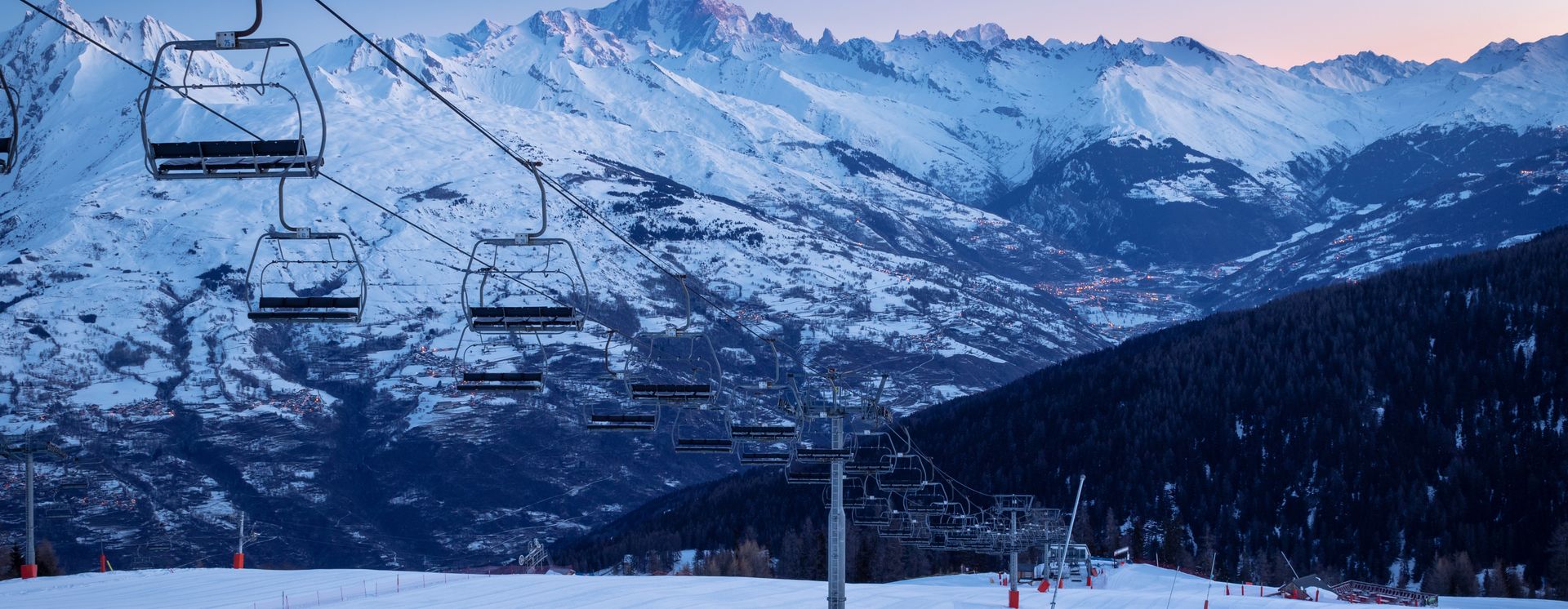 Schöne, breite Skipiste