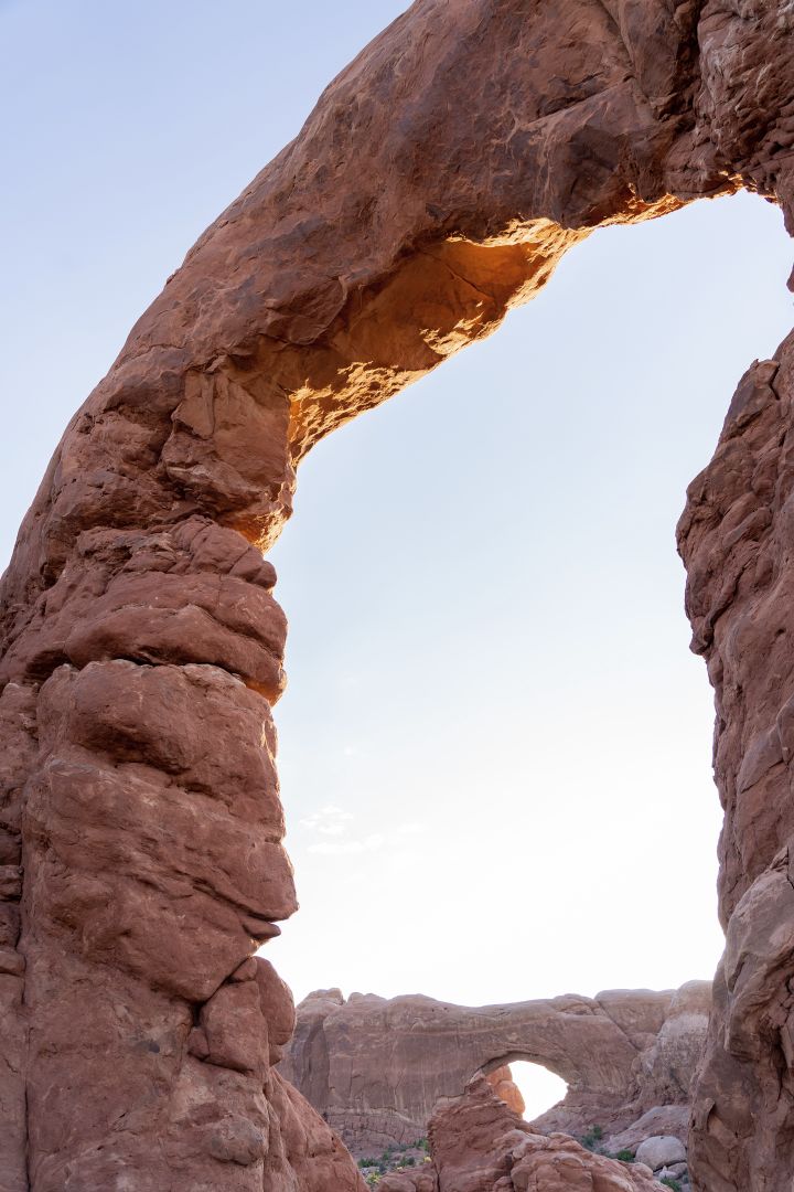 Vision typique dans le parc national Arches près de Moab